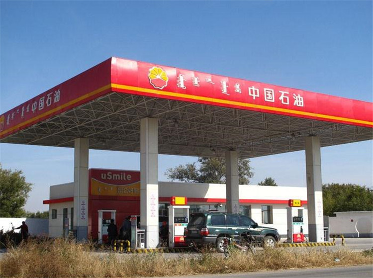 崇文加油站钢结构网架案例1